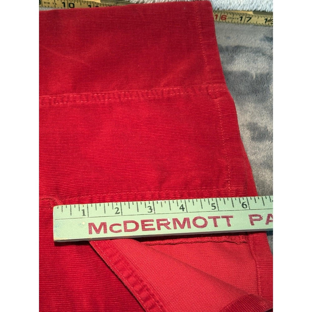 Girls THE CHILDRENS PLACE Red Velour Corduroy With Pockets SKIRT~size 10 - Picture 6 of 7